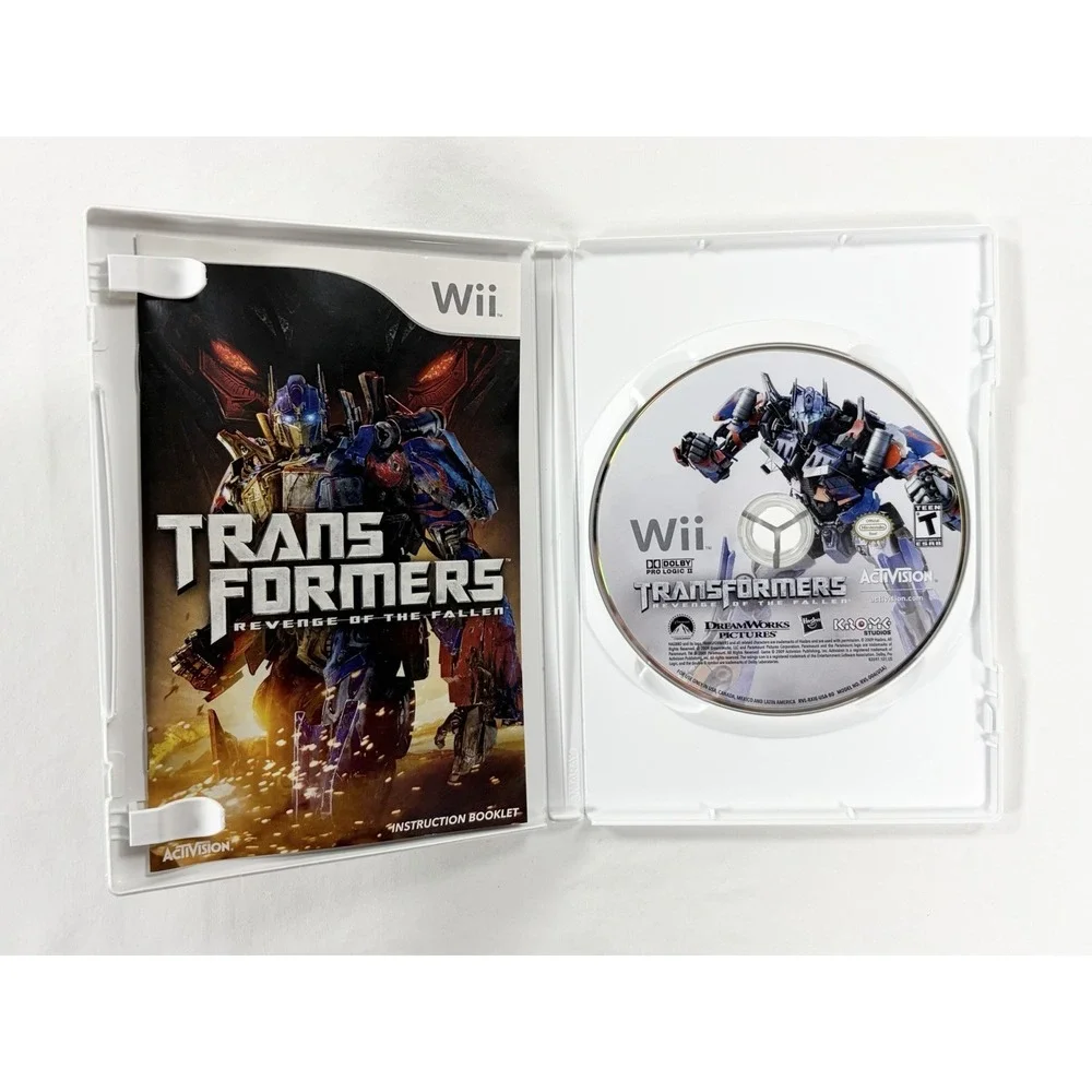 Transformers Revenge of the Fallen Nintendo Wii 2009‎ Complete CIB Case Manual